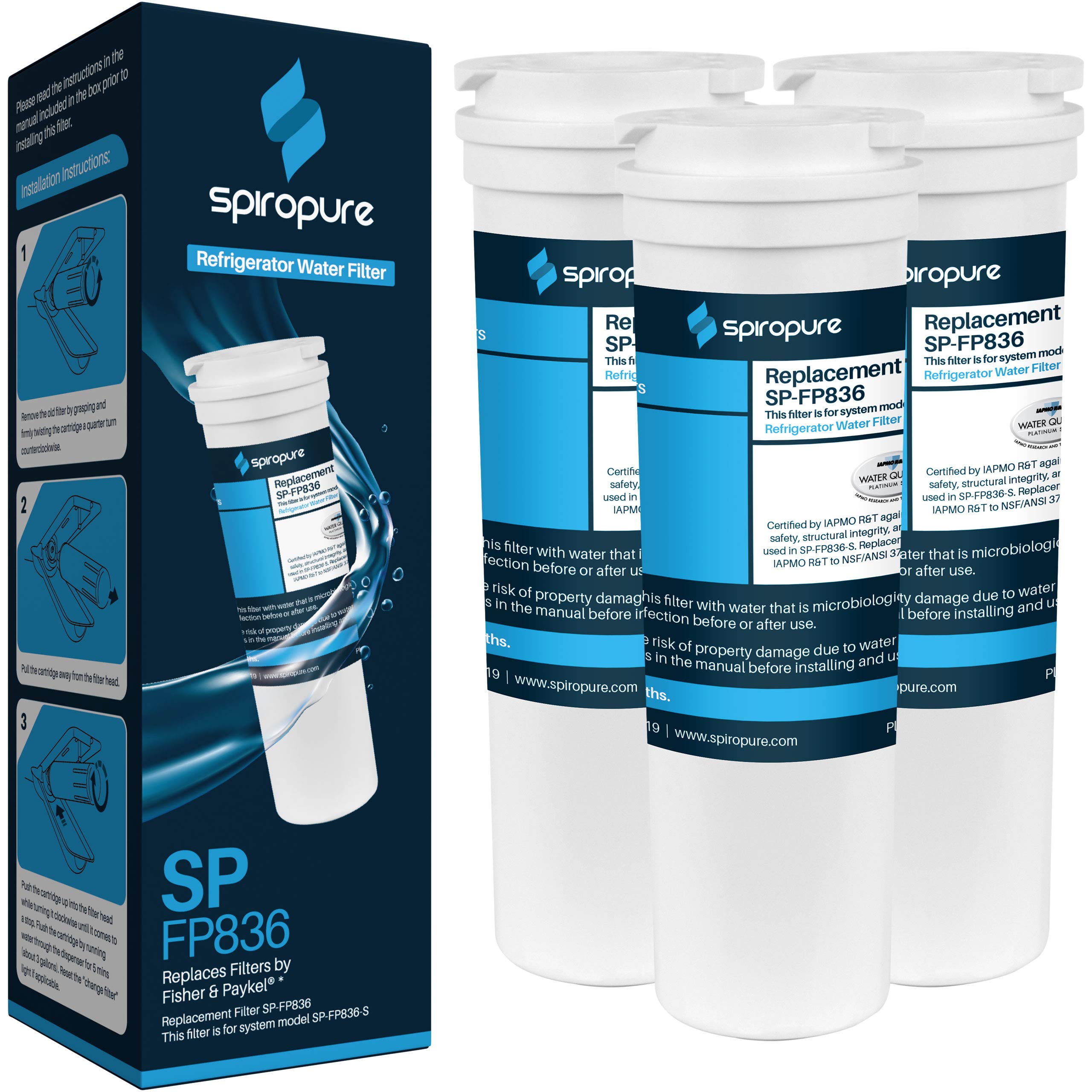 Amazon.com: SpiroPure SP-FP836 NSF Certified Refrigerator Water